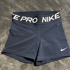 Nike Pro Women's Navy Athletic Shorts